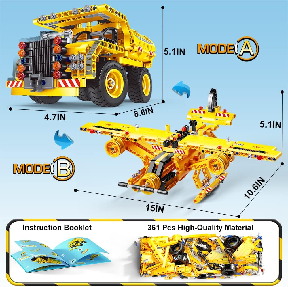 Jyusmile Juguete de construcción STEM para niños de 6 7 8
