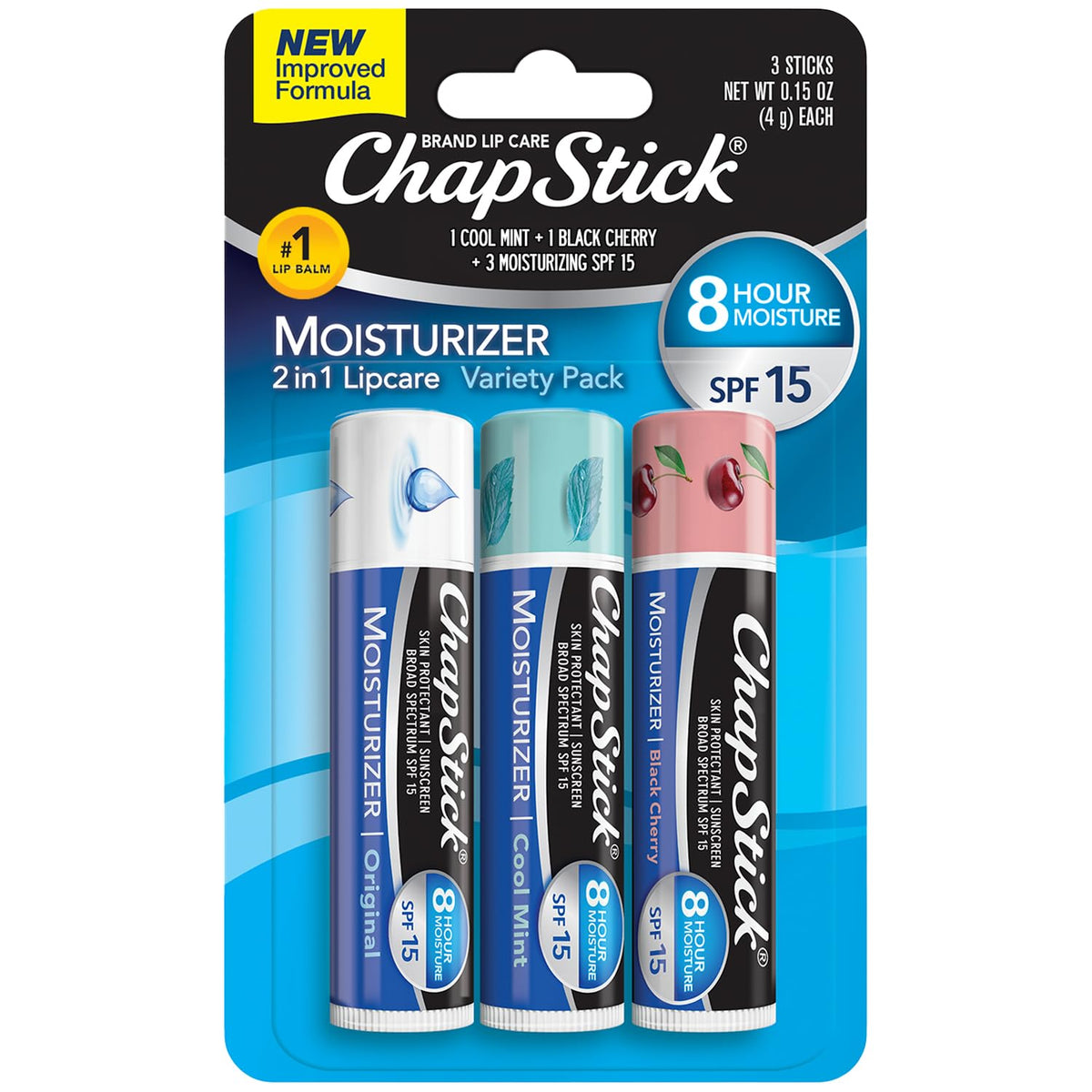 ChapStick - Tubos de bálsamo para labios hidratante, sabor original...