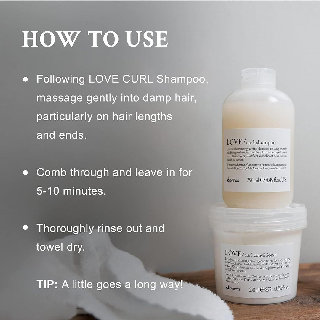 Davines Love - Acondicionador de rizos, mejora y controla el cabell...