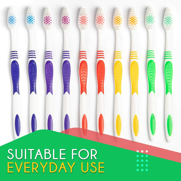 EcoFox Paquete de 25 cepillos de dientes a granel | Juego de cepill...