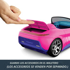 Hot Wheels Barbie RC - Coche de juguete con control remoto, color rosa convertible