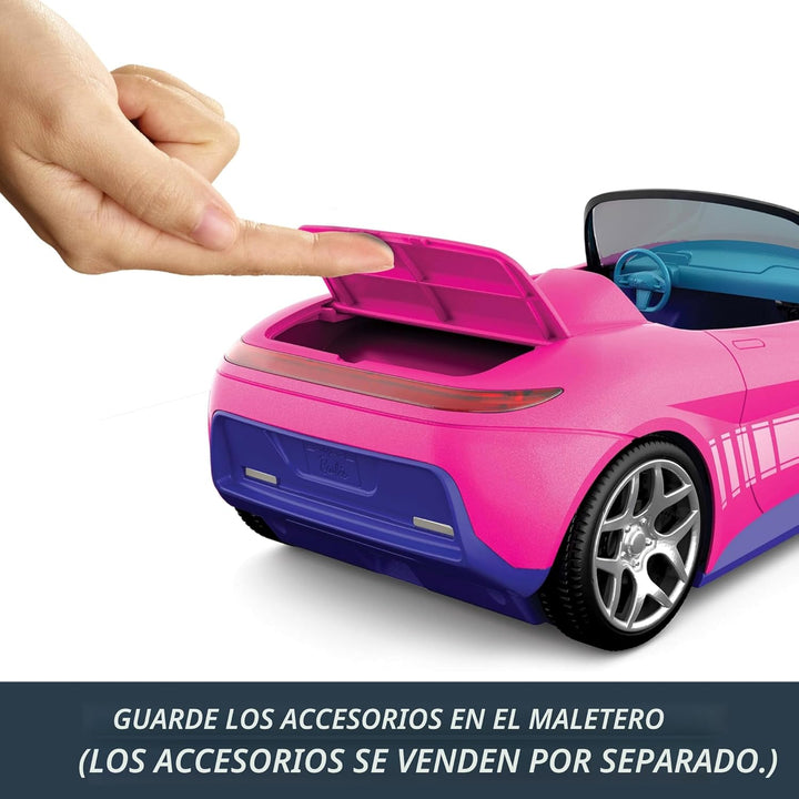Hot Wheels Barbie - Coche de juguete a control remoto rosa converti...