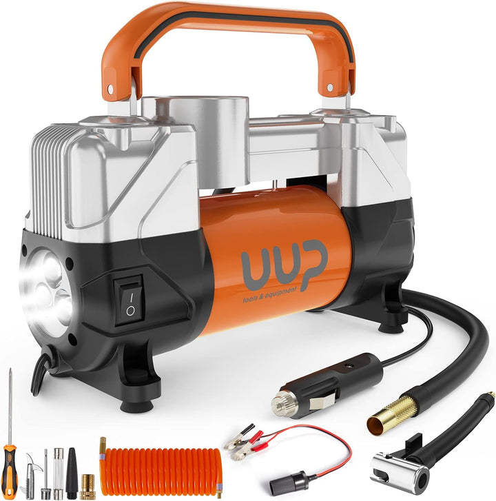 UUP Compresor de aire para inflador de neumáticos, 150PSI 12V CC, d...