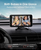 Babyvue BV6PRO - Cámara inalámbrica de doble coche, monitor de bebé...