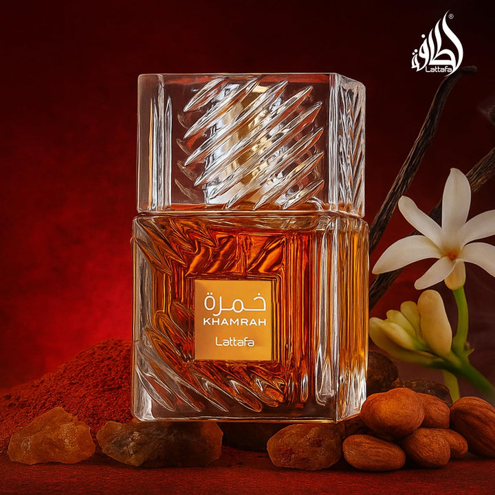 Lattafa Khamrah - Vainilla, picante cálido, ámbar, canela - Perfume...