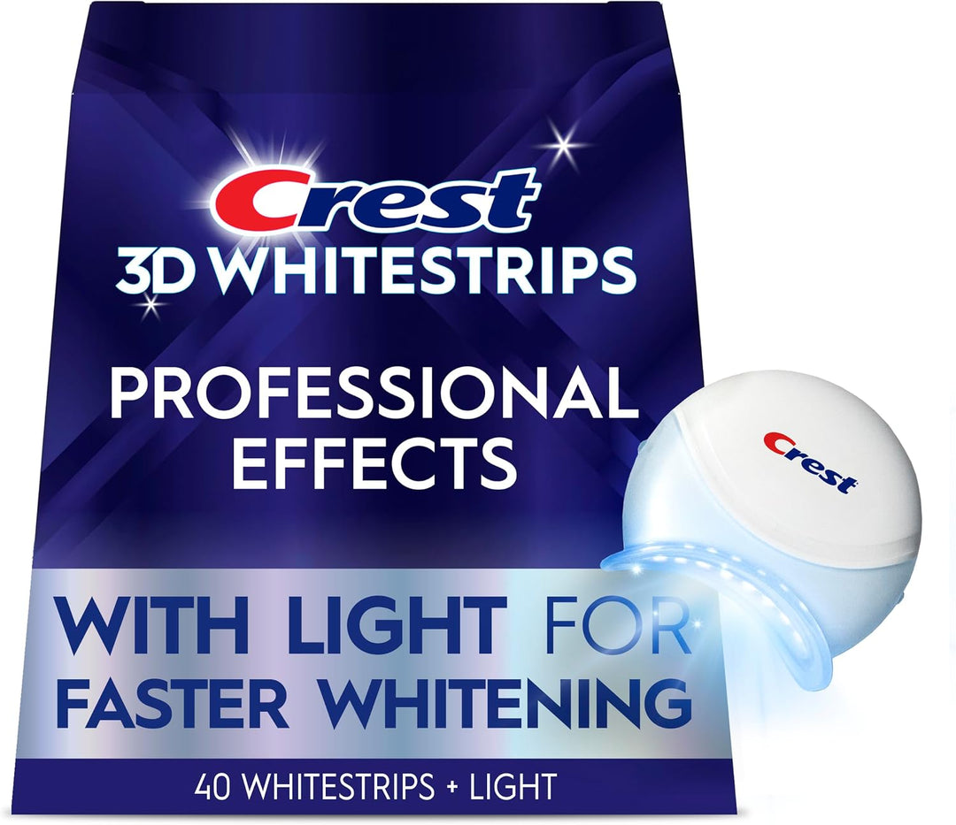 Crest 3D Whitestrips Efectos Profesionales + Luz LED \u2013 Kit de...