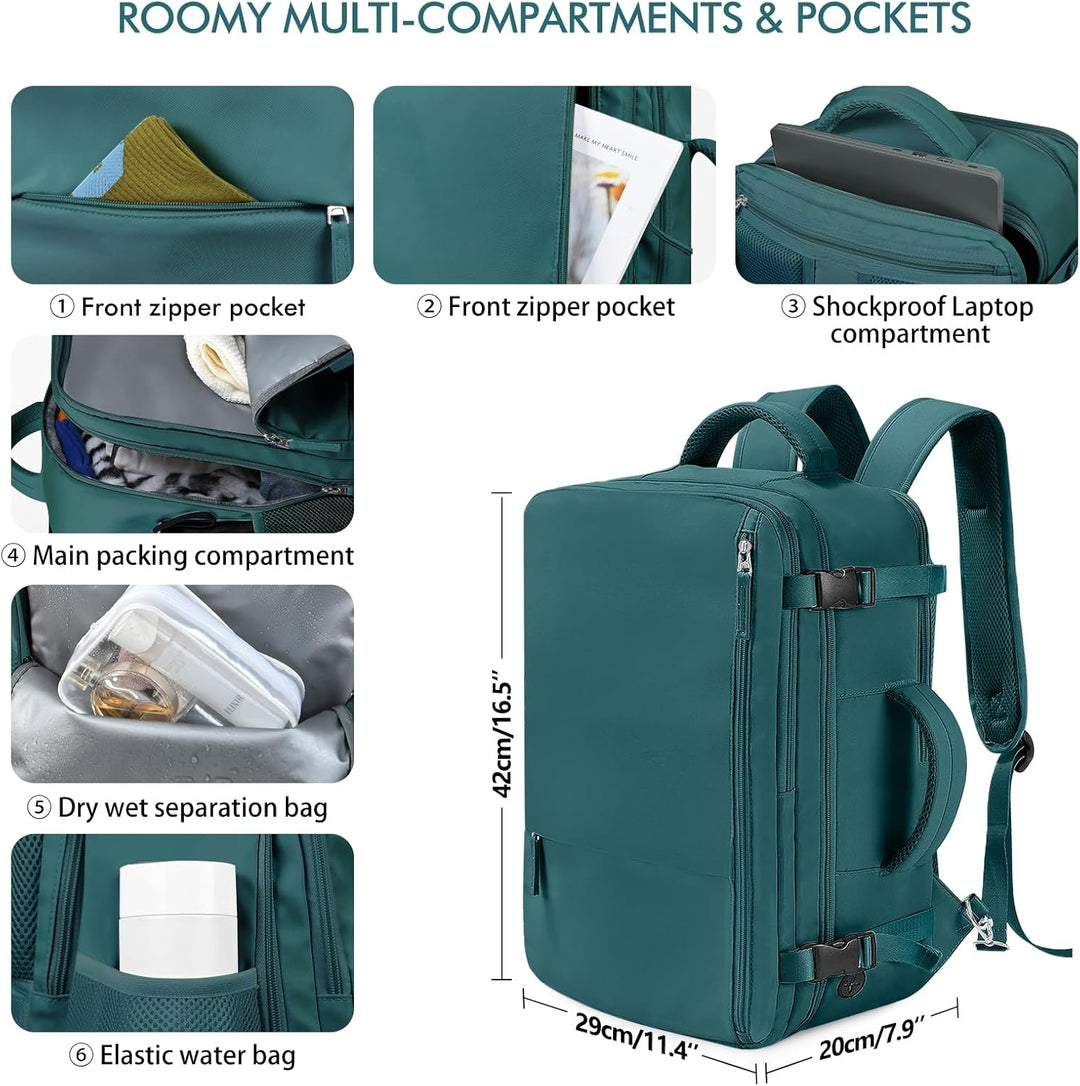 Beraliy Mochila de viaje para mujer como artículo personal, bolsa d...