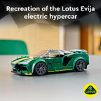 LEGO Speed Champions Lotus Evija 76907 Modelo de juguete de coche de carreras para niños, juego coleccionable con minifigura de conductor de carreras