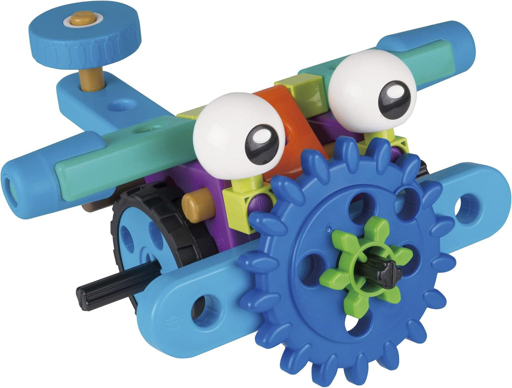 Thames & Kosmos Primer kit de ingeniería de robots para niños: experimento STEM para jóvenes aprendices | Construye 10 robots sin motor | Juega y aprende con manual en formato libro de cuentos |