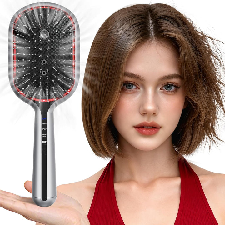 Cepillo alisador de pelo de vapor recargable, nuevo peine eléctrico...