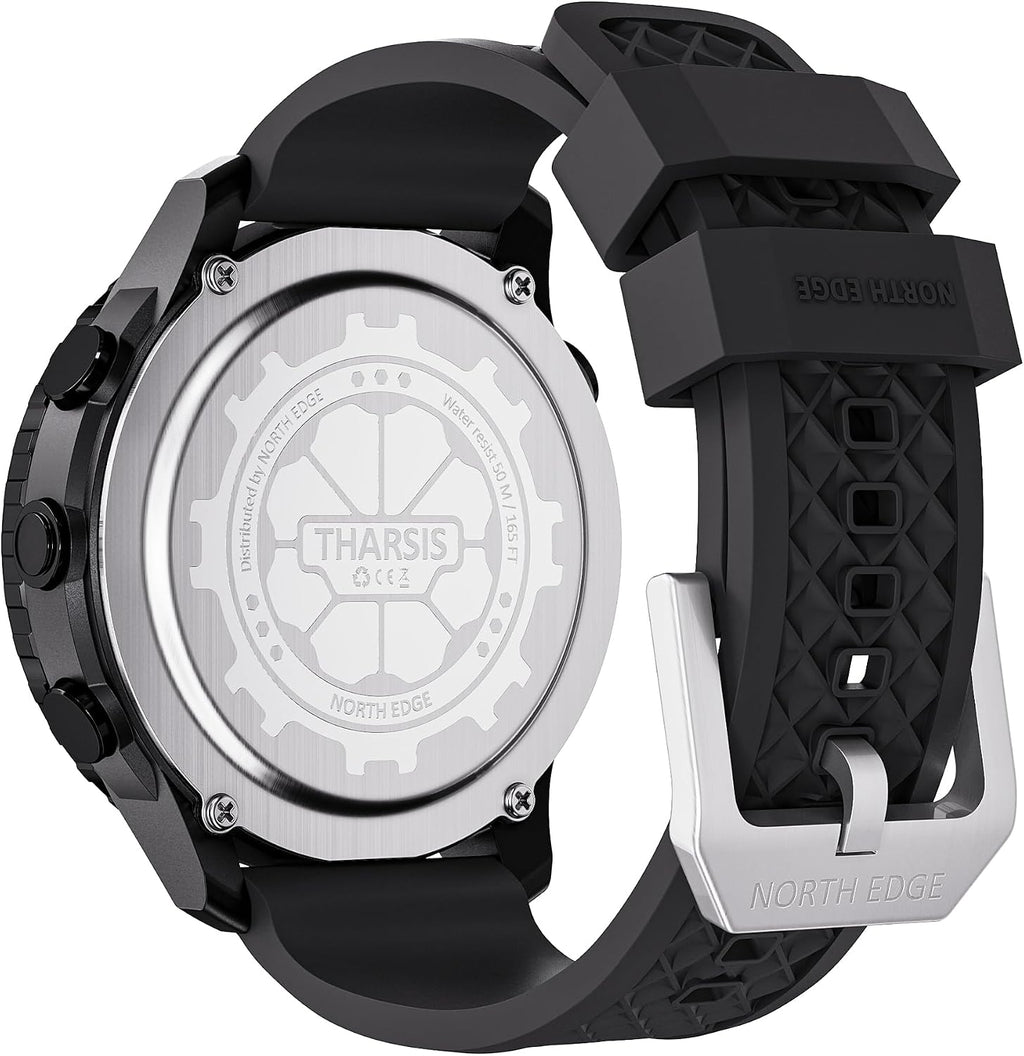 NORTH EDGE Tharsis - Reloj analógico digital para exteriores para hombre