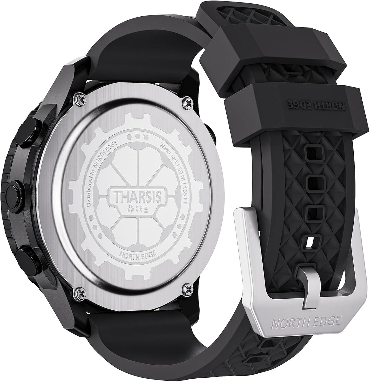 NORTH EDGE Tharsis - Reloj analógico digital para exteriores para hombre