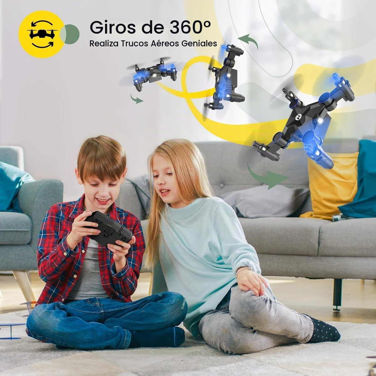 Holy Stone HS190 Mini dron plegable para niños principiantes, RC Nano Quadcopter con retención de altitud, giros 3D, rotación de alta velocidad, modo sin cabeza, tiro para llevar, retorno de una tecla