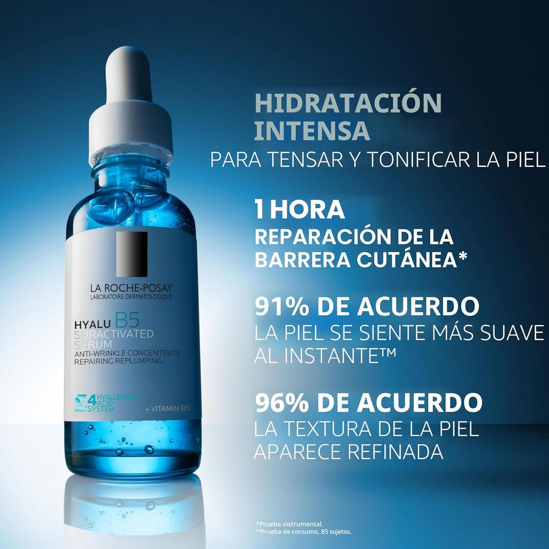 La Roche-Posay Hyalu B5 Pure Hyaluronic Acid Serum for Face, Vitami...