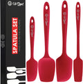 UpGood Juego de espátulas de silicona de 600 °F – Antiadherentes de alta resistencia al calor, espátulas de cocina pequeñas y grandes – Utensilios de cocina flexibles sin BPA de grado profesional –