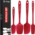 UpGood Juego de espátulas de silicona de 600 °F – Antiadherentes de alta resistencia al calor, espátulas de cocina pequeñas y grandes – Utensilios de cocina flexibles sin BPA de grado profesional –