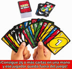Mattel Juego de cartas Uno No Mercy, Uno y Flip, paquete combinado de 3