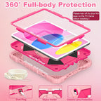 WESOROL Funda para iPad (A16) de 11ª generación de 11 pulgadas (2025) iPad de 10ª generación de 10.9 pulgadas (2022), protección completa contra caídas funda para iPad de 10ª generación con soporte