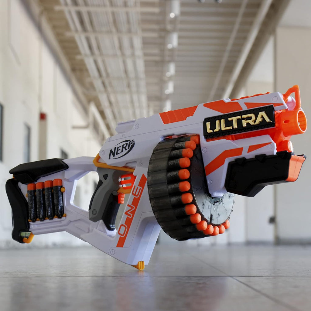 NERF Ultra One lanzador motorizado, tambor de 25 dardos (exclusivo de Amazon)
