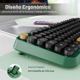 FD Teclado y ratón inalámbricos | Lindo teclado y ratón coloridos c...