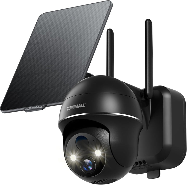ZUMIMALL Cámaras de seguridad solares inalámbricas para exteriores,...