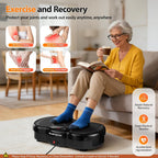 Plataforma de Vibración para Ejercicio para Body Shaker y Pérdida de Peso, Plataforma Vibratoria con Bandas de Resistencia, 120 Niveles de Velocidad, Control Remoto, Entrenamiento de Cuerpo Completo, Equipo Compacto de Gimnasio para el Hogar