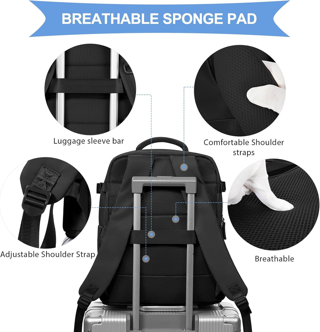 Mochila de Mano Coowoz para Hombres y Mujeres, Mochila de Viaje Apr...