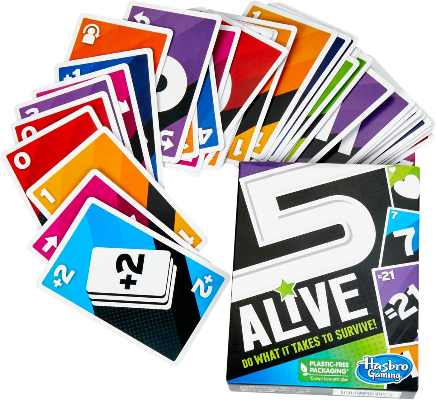 Hasbro Gaming Juego de cartas de 5 vivos juego de ritmo