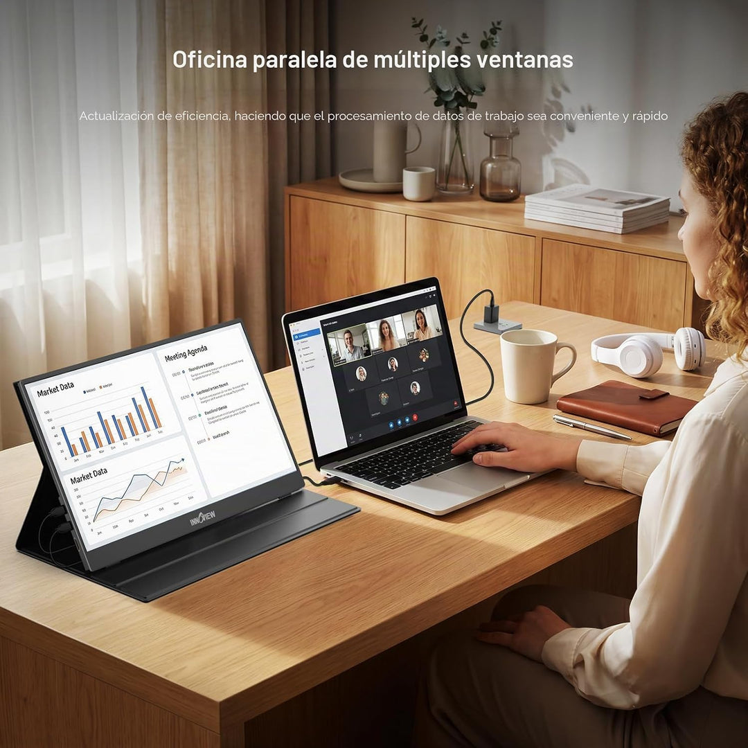 InnoView Monitor portátil 2K para portátil 15.6 "2560 × 1440 QH...