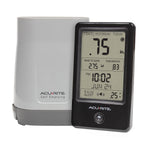 AcuRite Pluviómetro inalámbrico con colector de lluvia autovaciante con historial de precipitaciones, alertas, y fecha y hora actuales (02446M)