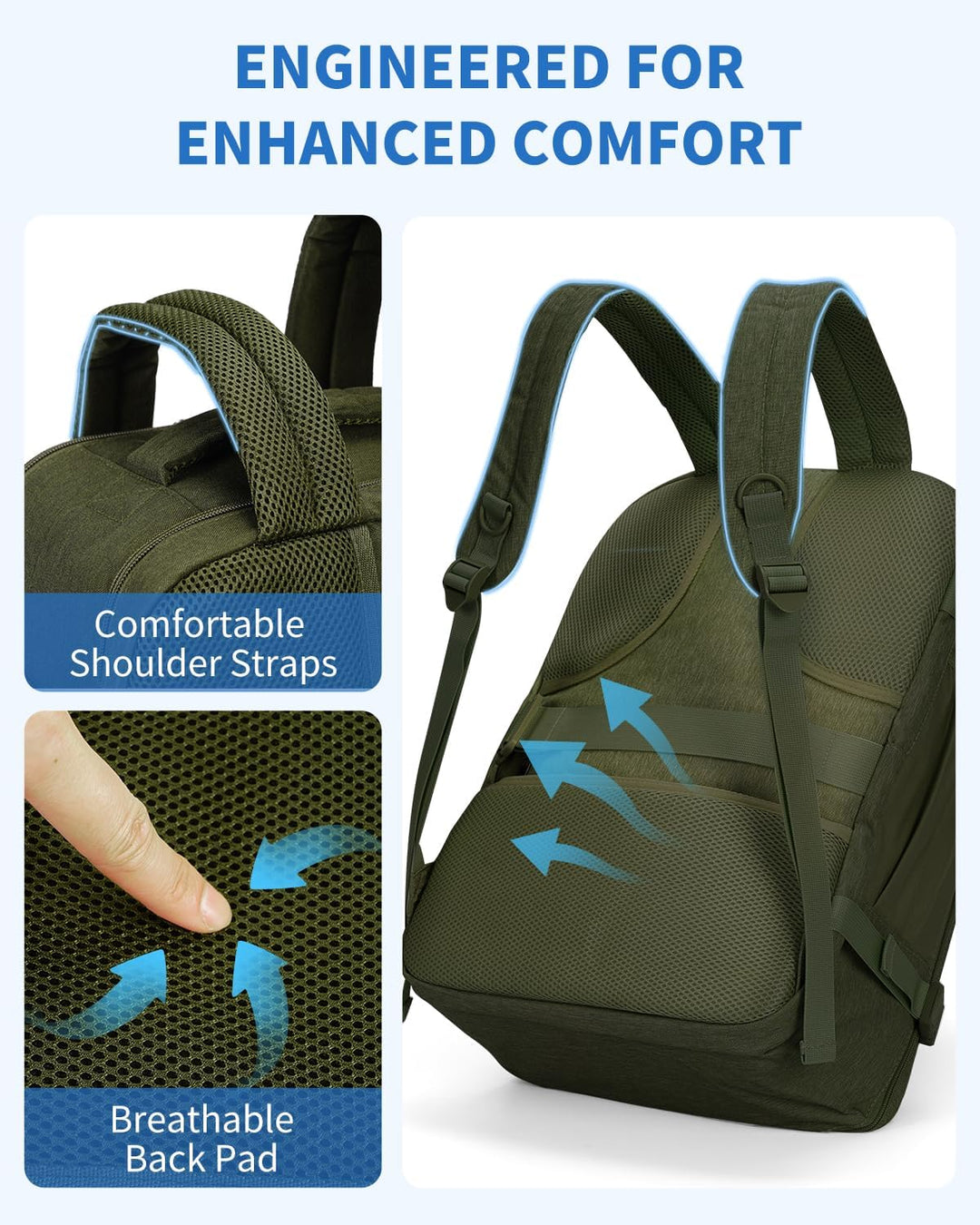 WANDF Mochila de viaje para Spirit Airlines bolsa de artículos pers...