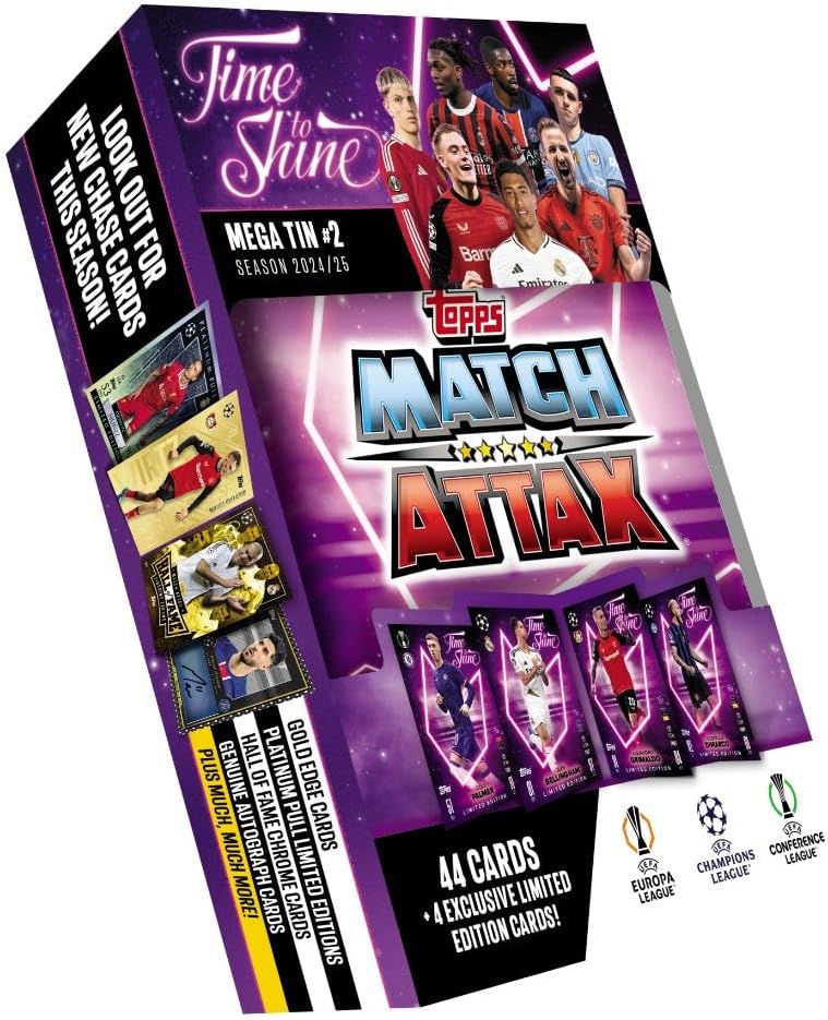 Topps Match Attax 24/25 - Mega lata aleatoria - Contiene