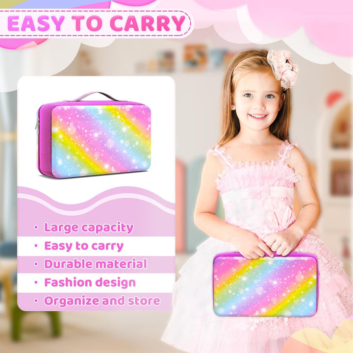 LININYHAO Funda de transporte compatible con muñecas Barbie de 12 p...