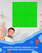 Tablero de madera para el organizador de almacenamiento de armas Nerf 13 x