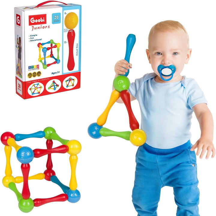 Goobi Juego de construcción de 20 piezas de bloques de