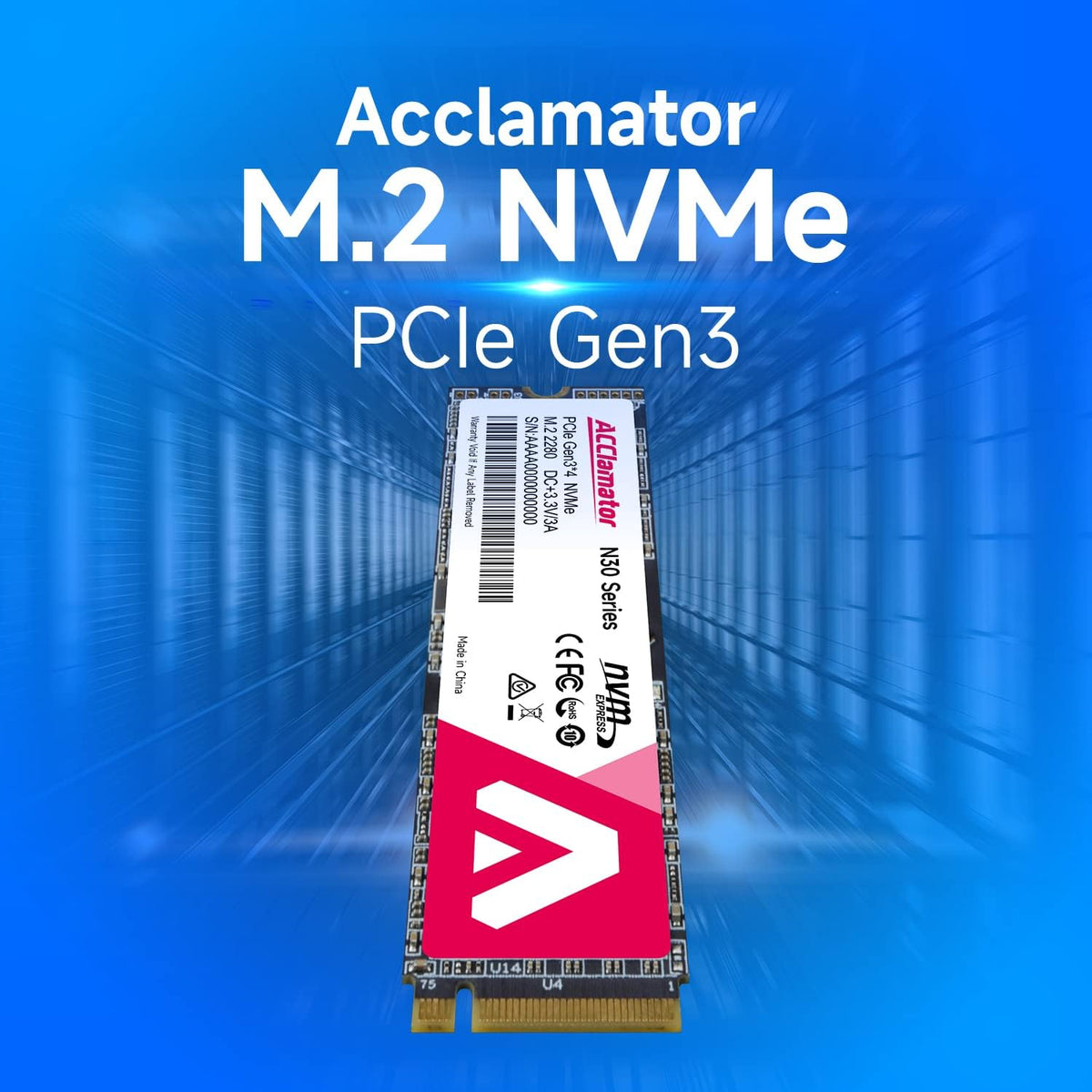 Acclamator Unidad interna de estado sólido SSD NVMe M.2 2280 PCIe G...