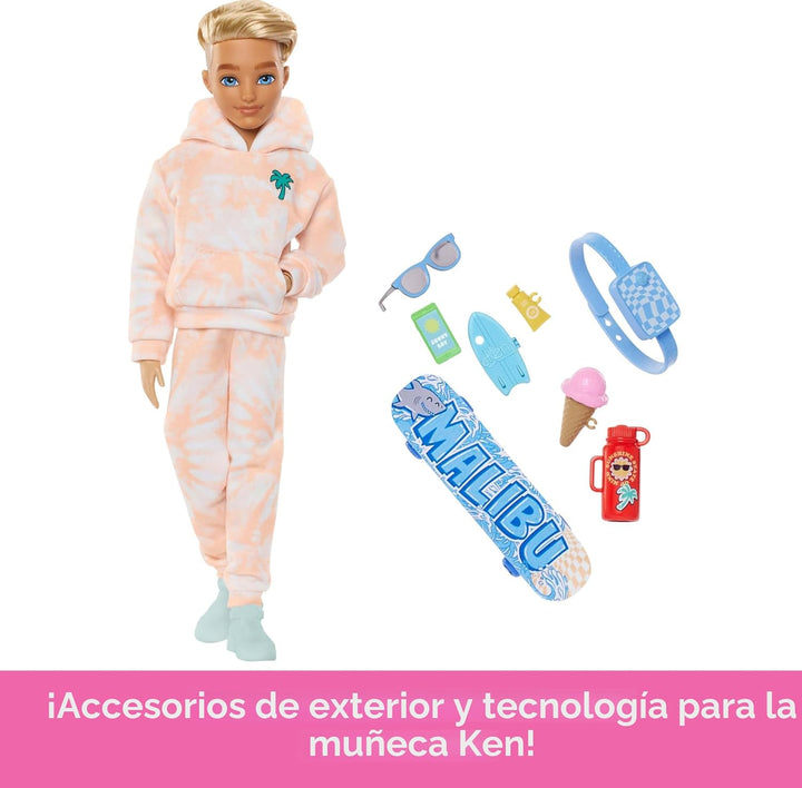 Muñeca Barbie Dream Besties y Accesorios, Muñeca Ken Posable de Mod...
