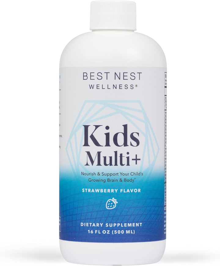 Best Nest Multivitaminas líquidas para niños, metilfolato, vitamina...