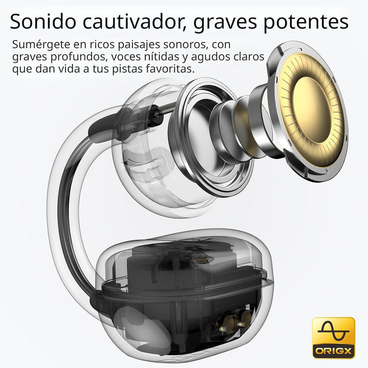 TOZO OpenEarRing - Auriculares inalámbricos con clip abierto de 40...