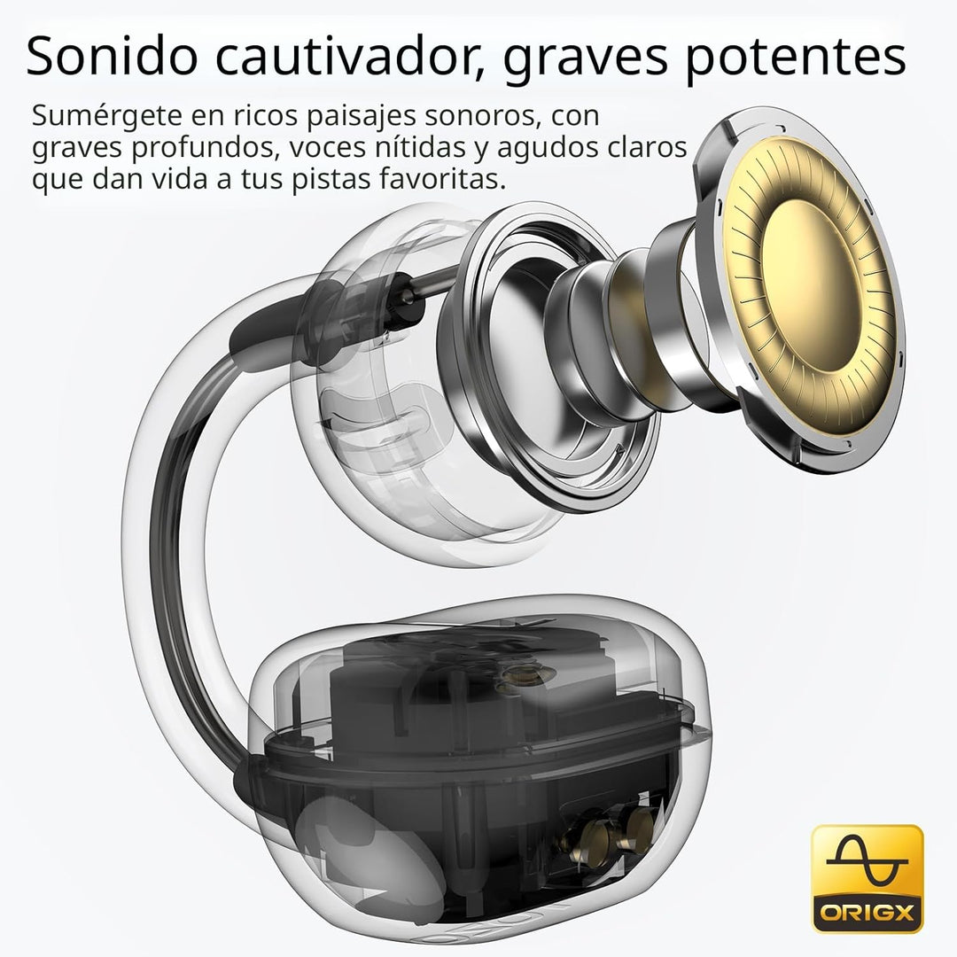 TOZO OpenEarRing Auriculares Verdaderos de Oído Abierto, Auriculare...