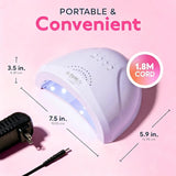 SUNUV Lámpara de uñas LED UV para esmalte de gel, secadora de uñas...