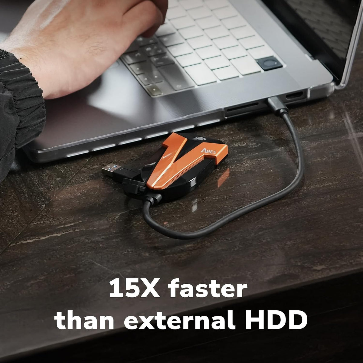DATO SSD externo de 2 TB, unidad externa de estado sólido SSD portá...