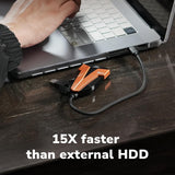 DATO SSD externo de 2 TB, unidad externa de estado sólido SSD portá...