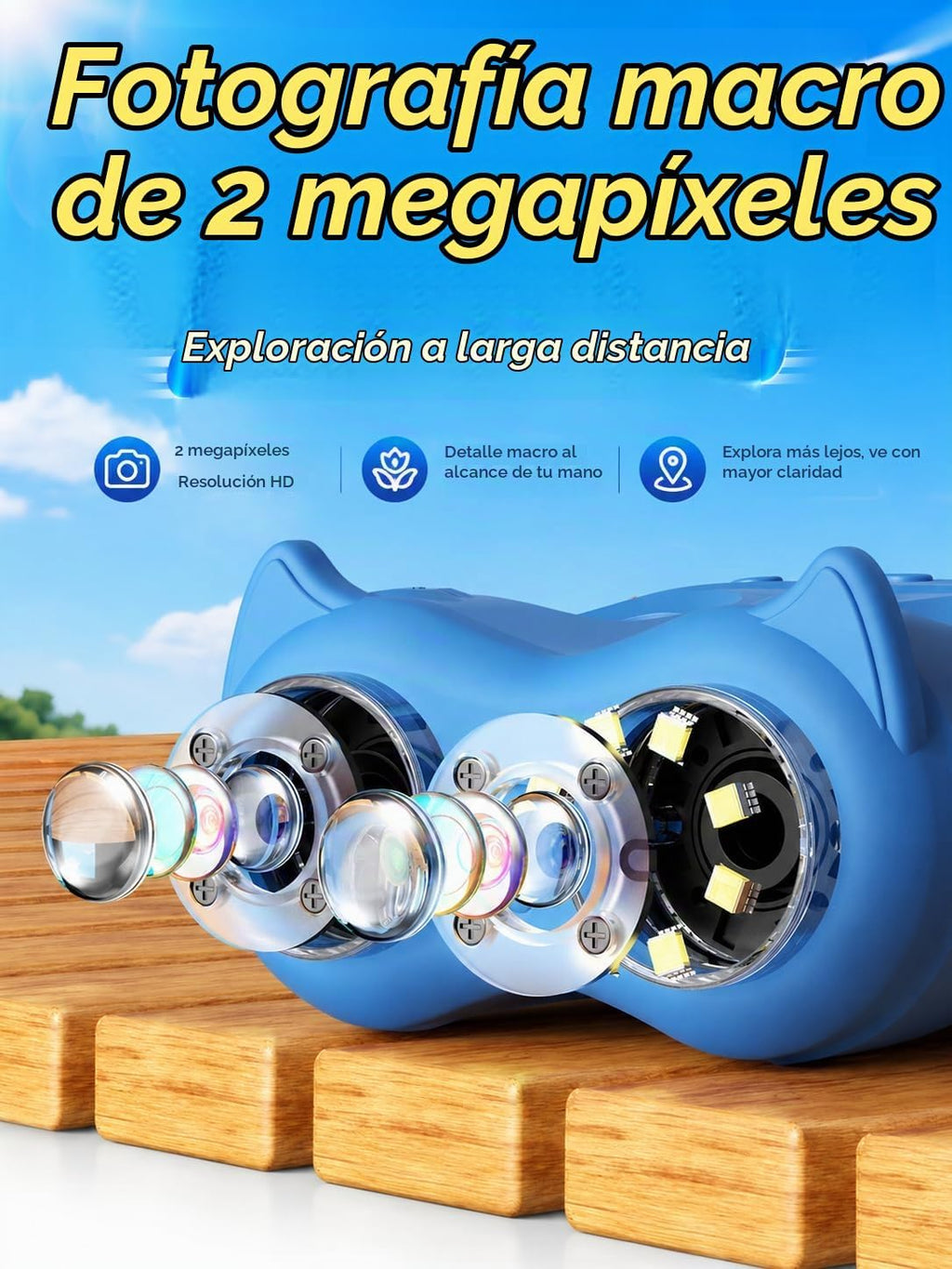 Microscopio digital para niños con telescopio, microscopio de mano Ashfly 1000X con foto de pantalla y video, juguetes educativos STEM para niños de 4 a 12 años, regalo para niños y niñas, exploración
