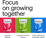 Wellthy Suplemento de función cognitiva, enfoque y memoria para la...