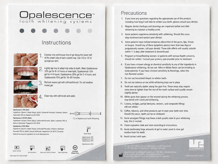 Opalescence Jeringas de gel al 35% para blanquear los dientes - Kit...