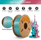 ERYONE Filamento de seda de color dual PLA para impresora 3D de 1.7...