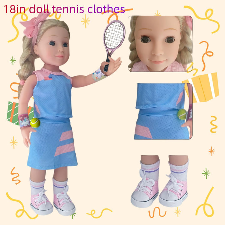Wenzhuo Ropa y Accesorios para Muñeca Americana de 18 Pulgadas, Equ...