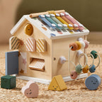 Tiny Land Cubo de actividades de madera 9 en 1, juguete educativo para