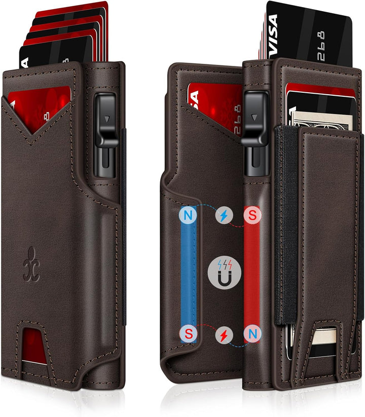 Cartera SEMORID para hombres con soporte de tarjetas de crédito del...